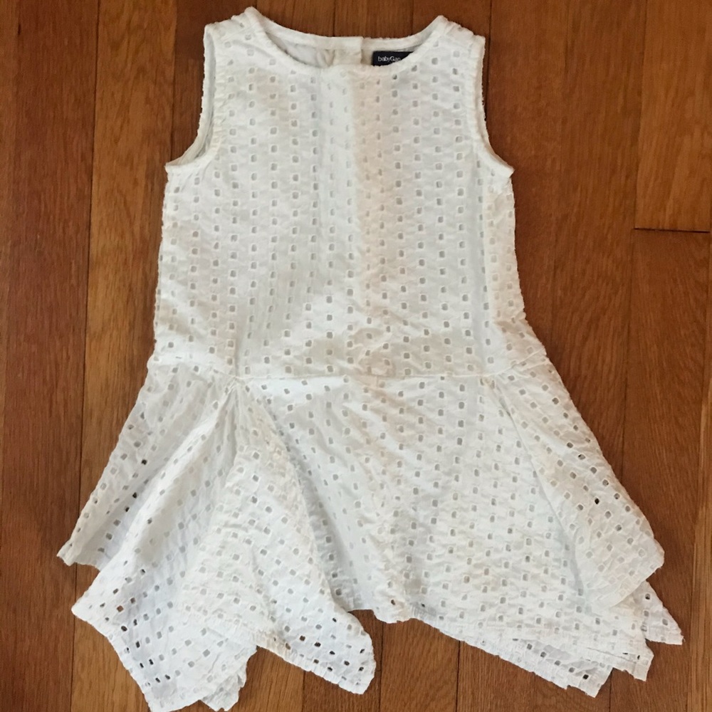 Baby Gap Eyelet Dress with Asymmetrical Hem 2T